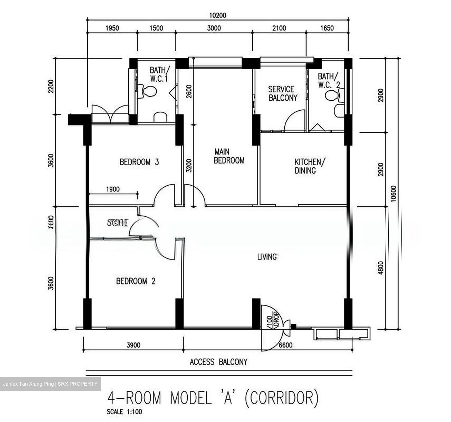 Blk 166 Hougang Avenue 1 (Hougang), HDB 4 Rooms #576496491